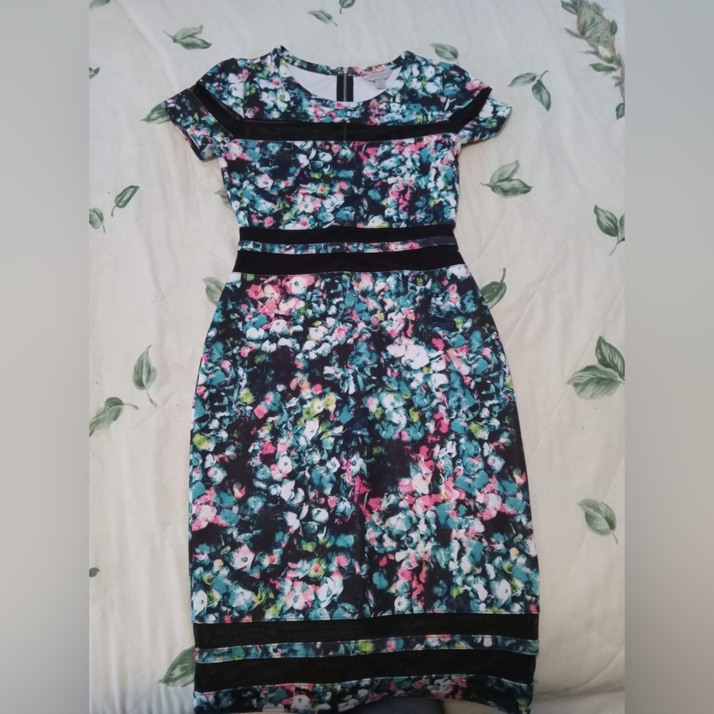 Belle sky floral dress